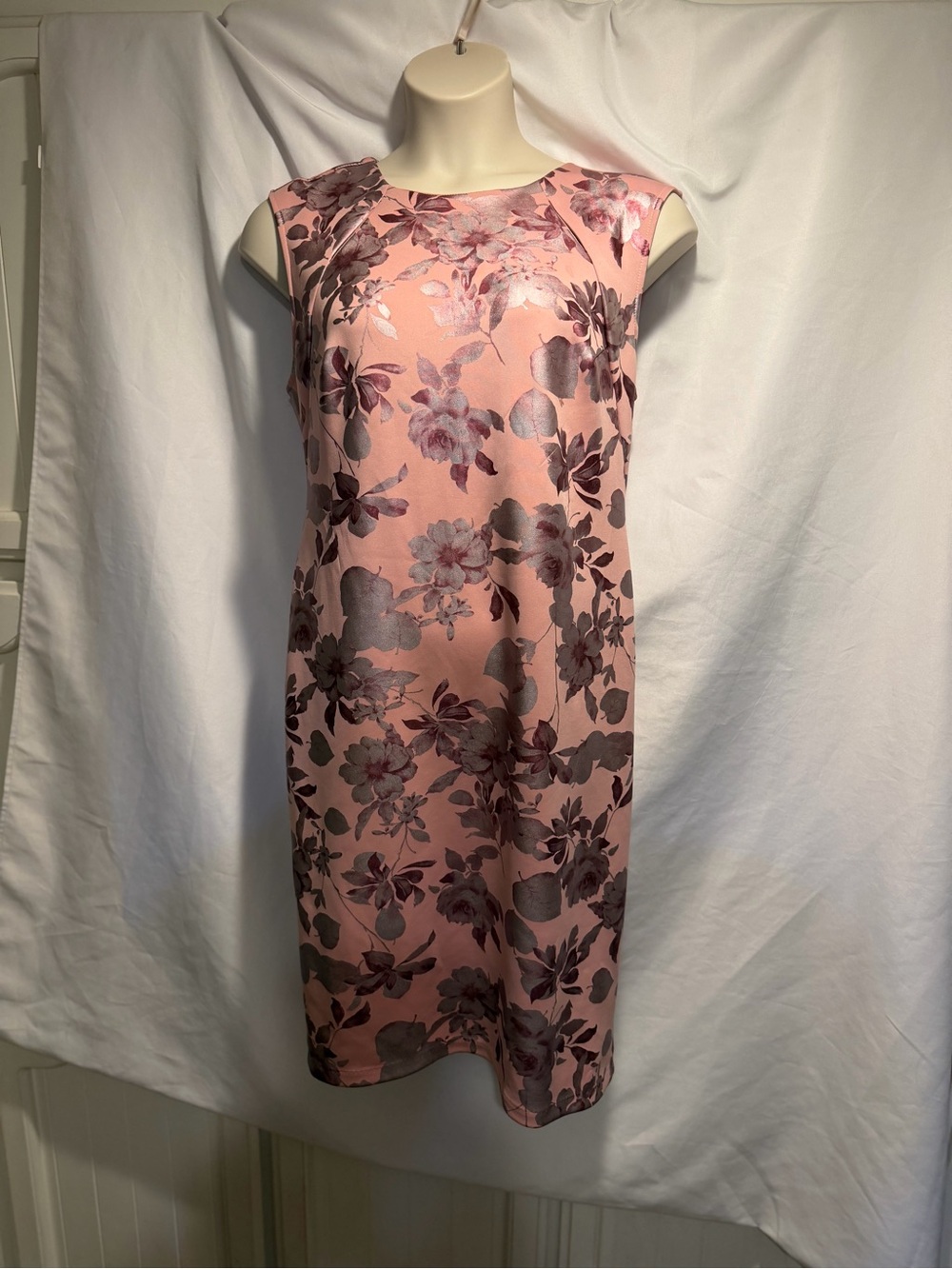 Thalia Sleeveless Pink Floral Maxi Dress